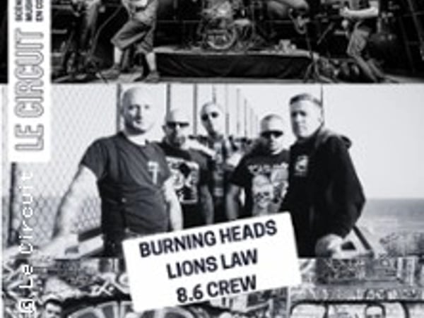 Burning Heads + 8°6 Crew + Lion's Law, Punk sur Cherbourg