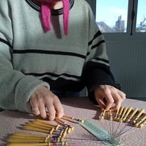 Démonstration de dentelle aux fuseaux