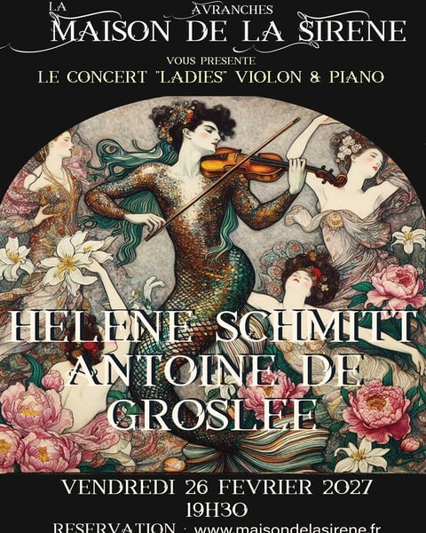 Concert - Musique classique - Hélène Schmitt et Antoine de Groslée - Ladies
