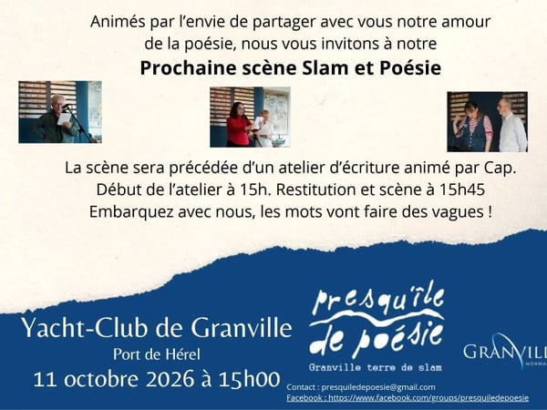 Scène ouverte de Slam et Atelier d'écriture