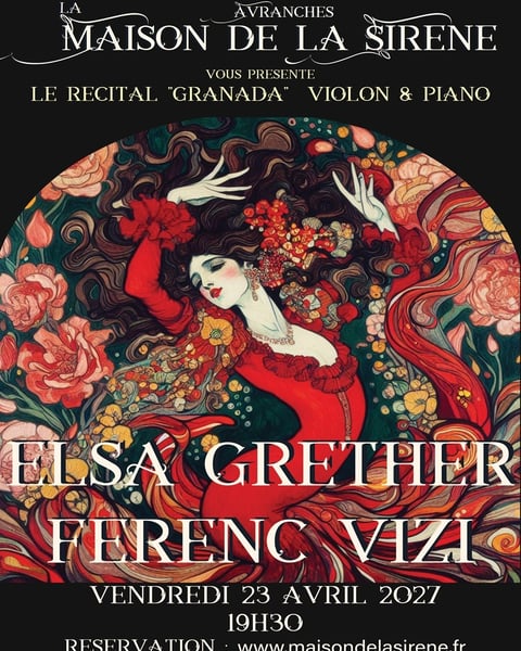 Concert musique classique > Elsa Grether et Ferenc Vizi - Granada