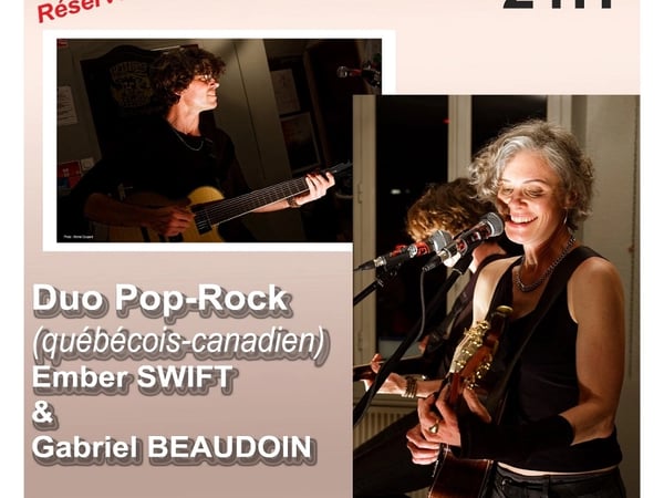 Concert Duo Pop Rock - Ember Swift et Gabriel Beaudouin