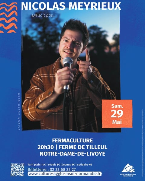 Saison Culturelle > Fermaculture - Spectacle humour "Nicolas Meyrieux - On sait pas..."