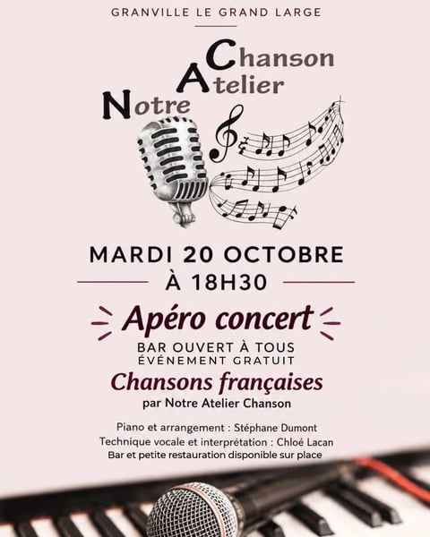 Apéro-concert avec : Notre Atelier Chanson