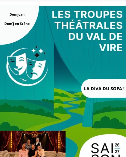 Troupes théâtrales du Val de Vire : La diva du sofa !