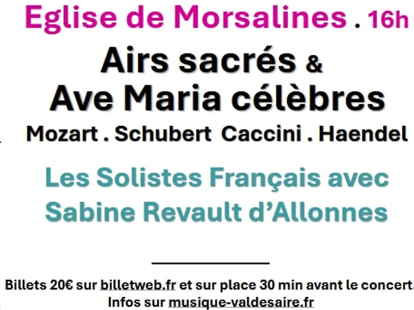 Concert : Airs sacrés & Ave Maria célèbres
